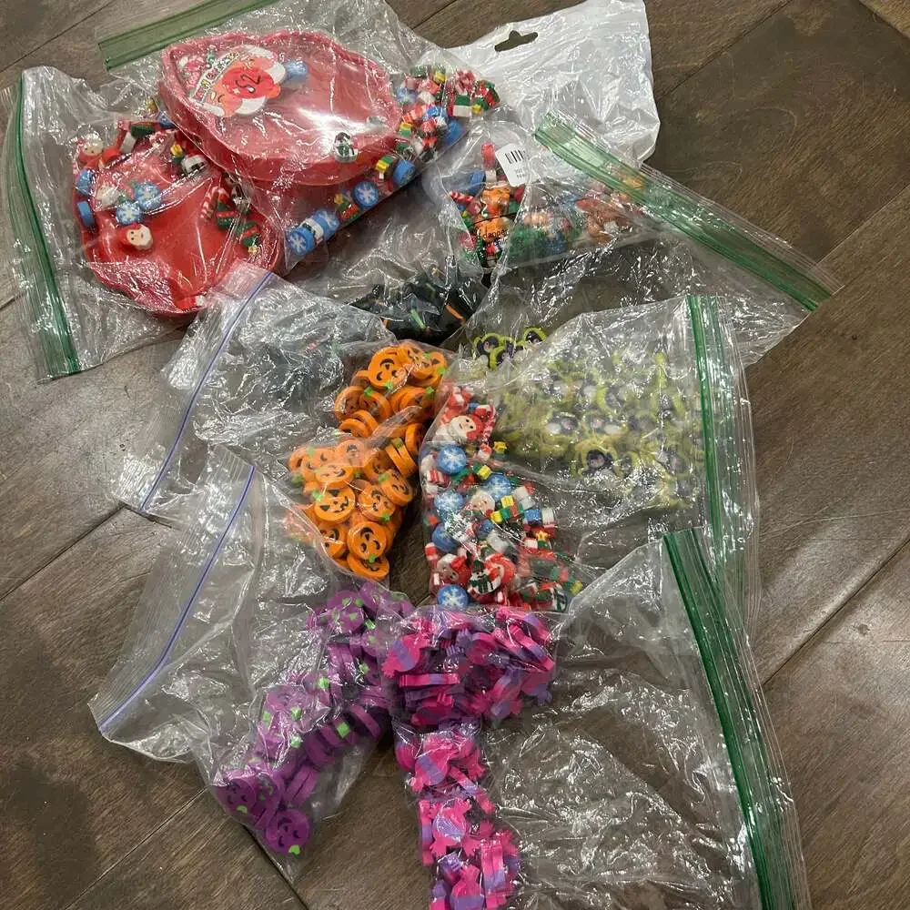 Bulk Mini Eraser‎ Assortment for Kids. Math Skills.